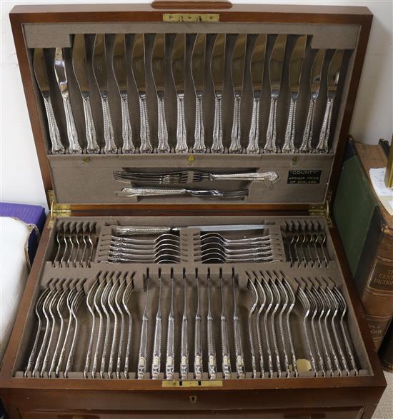 A canteen of plated flatware